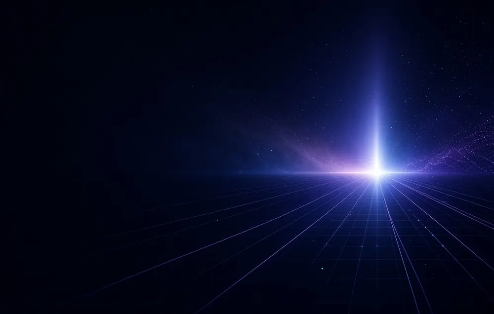 Abstract visualization of marketing and analytics data converging into a single first-party source
